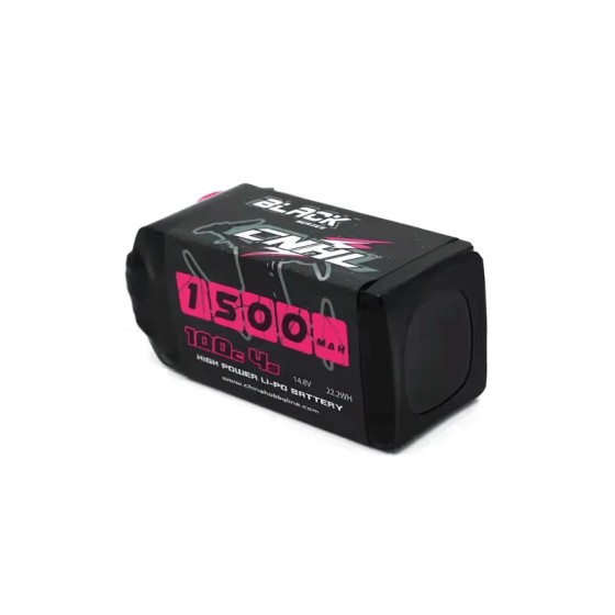 CNHL Black Series 1500mAh Lithium Polymer 14.8V 4S 100C 22WH Lipo Battery XT60 Plug for RC FPV Racing Drone Airplane Helicopter